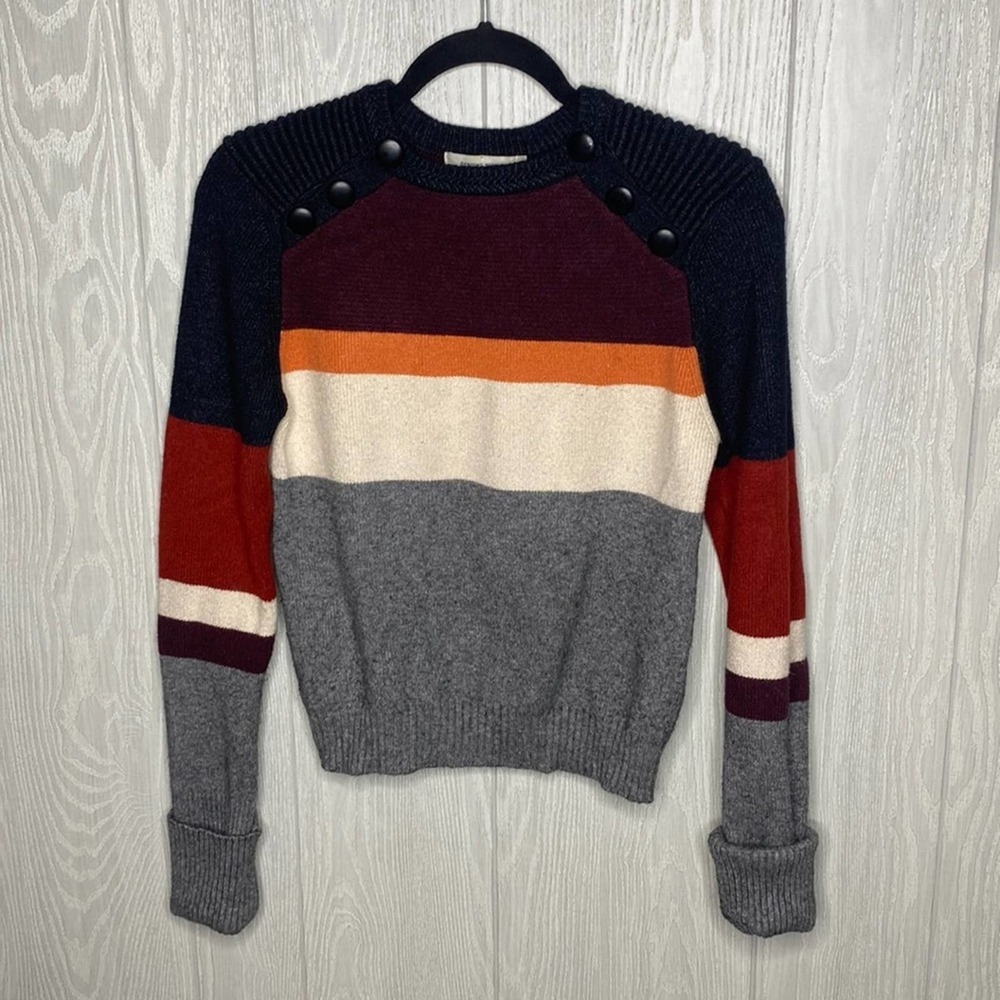 Genuine People color block sweater size small